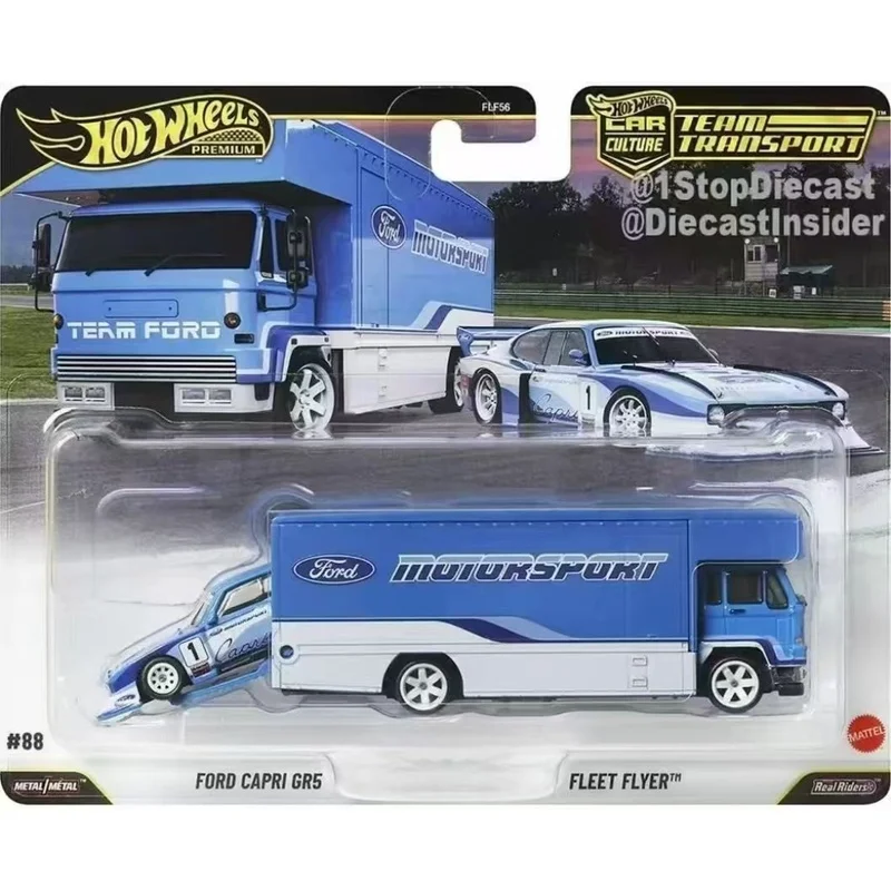 

2026 Hot Wheels Team Transport J Case, Capri GR5 Impala and Supra 1:64 Collectible Die-Cast Vehicle Brand New