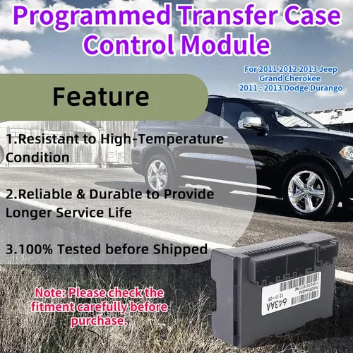 Imagen 2 del producto 68395643 AA 56029423 AJ 56029423 Módulo de Control de caja de transferencia duradero negro AK apto para Jeep Grand Cherokee 2011 2012 2013