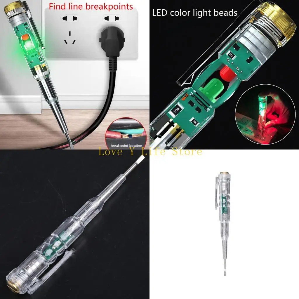 

L74C Transparent Test Pen Tester Pencil Non-Contact Electrical Detector Pen Portable Testing Tool Plastic