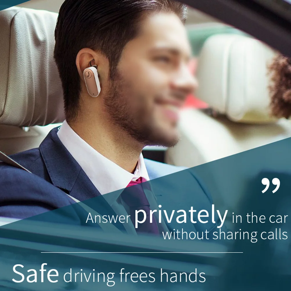 

Car Mounted Headset Wireless Handsfree Built-In Microphone Hd Call For Driving Mp3 Adapter Aux Out Usb Charging Type-C