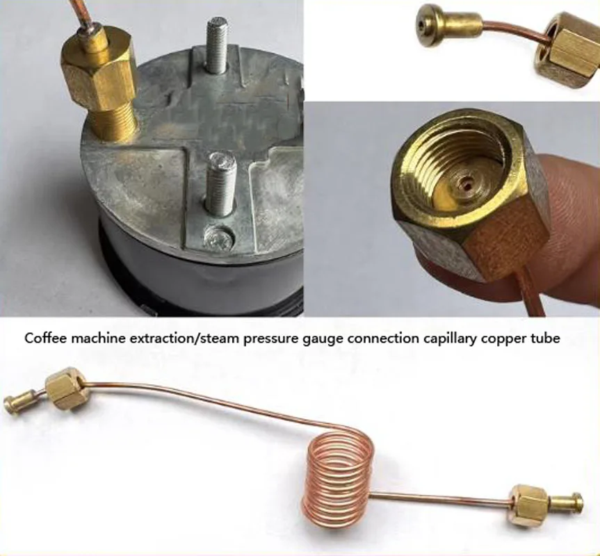 

ДЛЯ эспрессо-машины LELIT, подключение манометра пара, медная капиллярная машина MC526, аксессуары