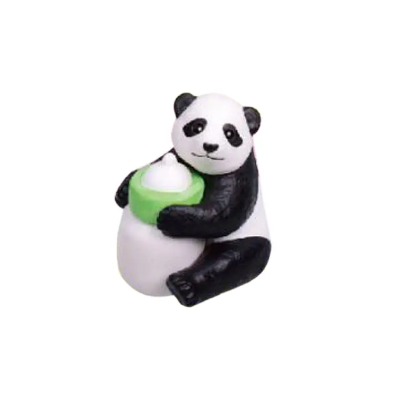 Gashapon cápsula brinquedo panda gigante alimentadores rieenpanda animais ornamentos modelo brinquedo gacha coleção figura de ação modelo brinquedos