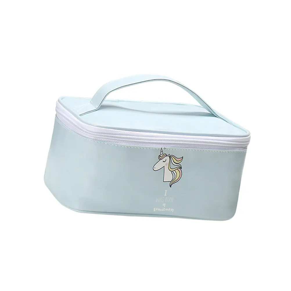 

Синяя косметичка-органайзер большой вместимости для путешествий, водонепроницаемая сумка для туалетных принадлежностей для женщин и мужчин