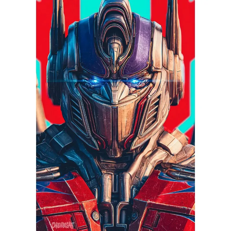 Movie Transformers Canvas DecorativePainting Poster Science Fiction Character Optimus Prime Grimlock Pattern Printing LivingRoom