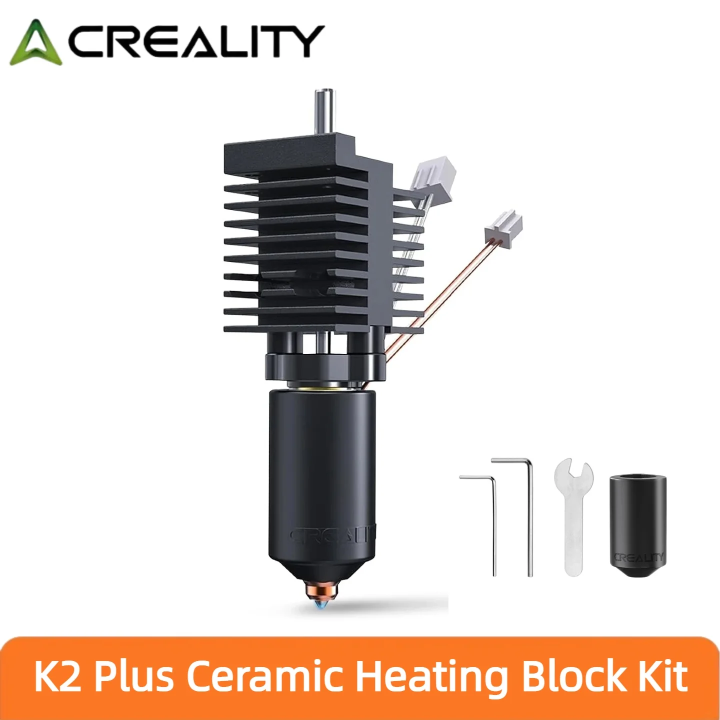 Creality K2 Plus Ceramic Heating Block Hotend Kit Quick-swap 350°C High Temperature All-Metal Integrated Design 3D Printer Parts