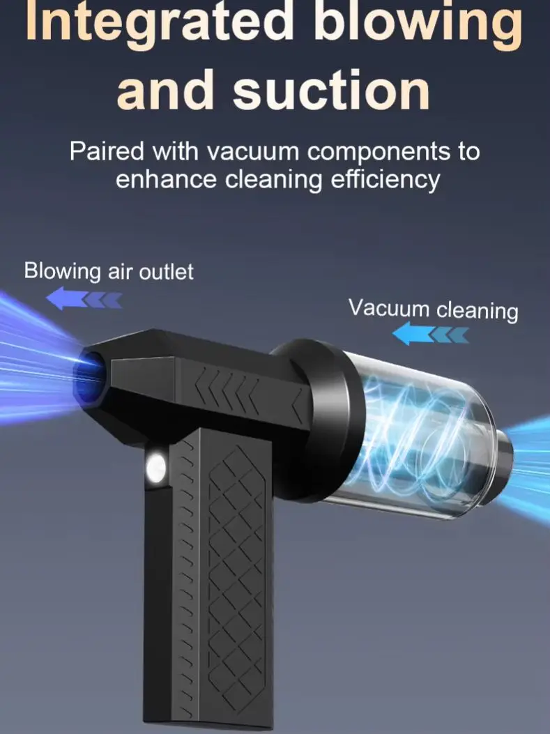 200000   RPM elektryczna dmuchawa powietrza Turbo Jet wentylator bezszczotkowy silnik szybki Turbo przemocny wentylator USB akumulatorowa potężna dmuchawa do kurzu