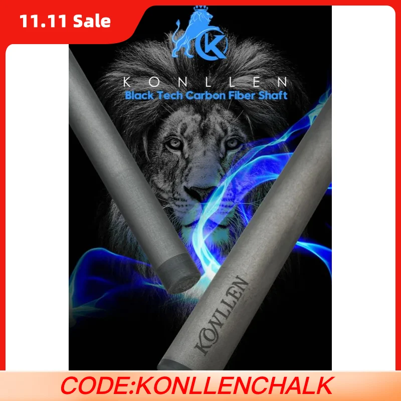 

KONLLEN-Carbon Shaft Uniloc Pin,Single Shaft, 3/8*8 Radial Pin,MEZZ Wavy Joint Suit for PREDATOR/KONLLEN Pool Cue