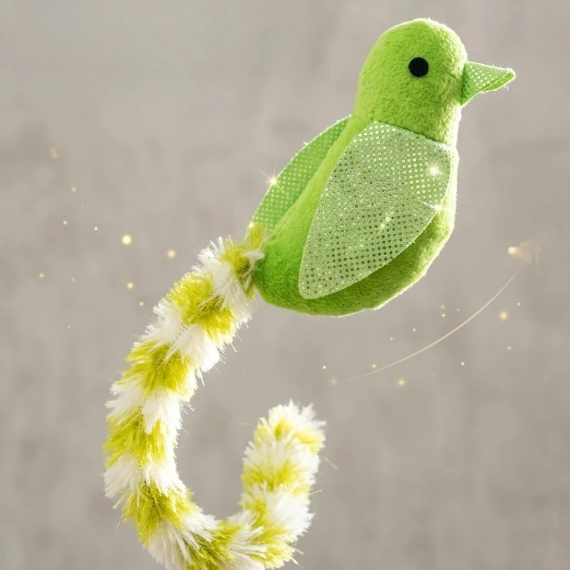 Cat Toy Simulated Bird Interactive Plush Feather Cat Teaser Toy With Bell Interactive Sounding Catnip Kitten Cat Toy Supplies Sb77453f5c61547c5a34a4a54b2a70c48W