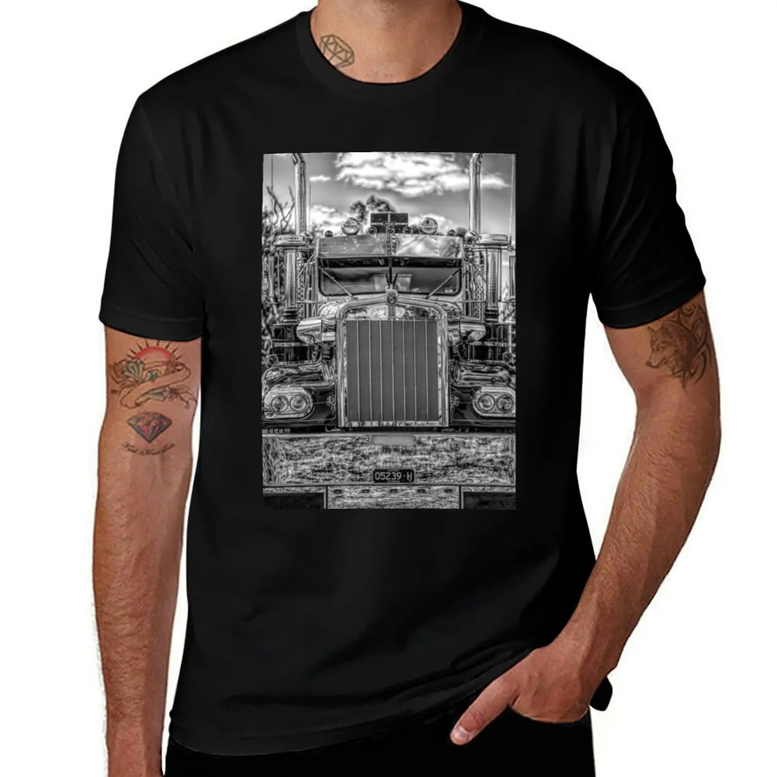

Kenworth T-Shirt black cotton t-shirt plain for man package t shirt custom print T-Shirt