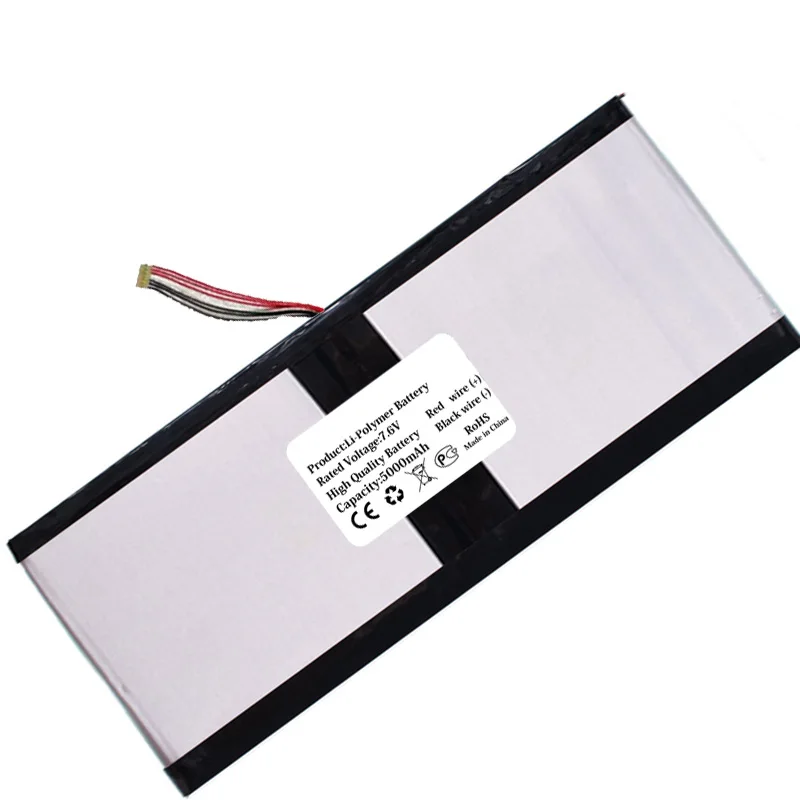 New 7.6V 5000mAh For Microtech EBL14 Notebook Laptop Battery 7 PIN 7 Wire Plug