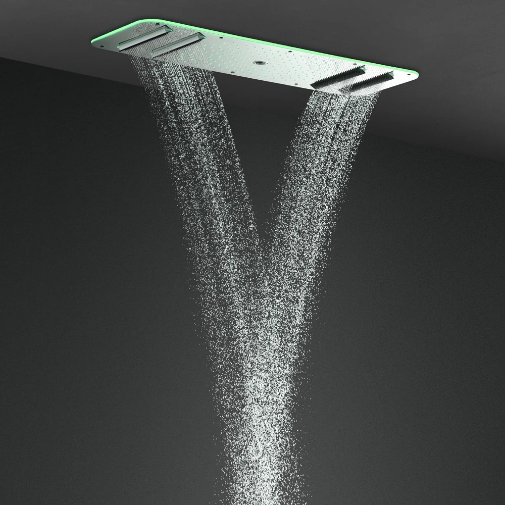 Dubbele waterval regendouche p - Led Rainfall Shower Head Waterfall recensie en prijs