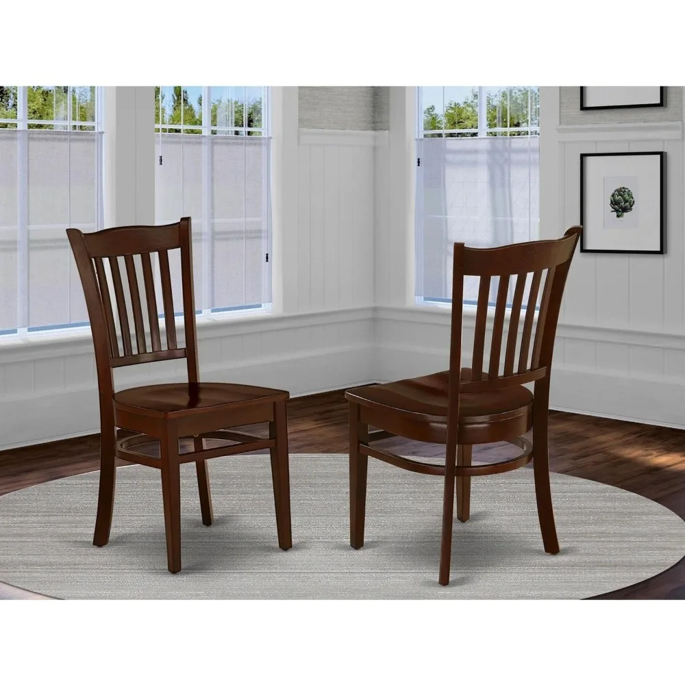 Dining Room Chairs ,Set of 2, The dining chairs feature a robust construction, both the backrest and legs meticulously crafted