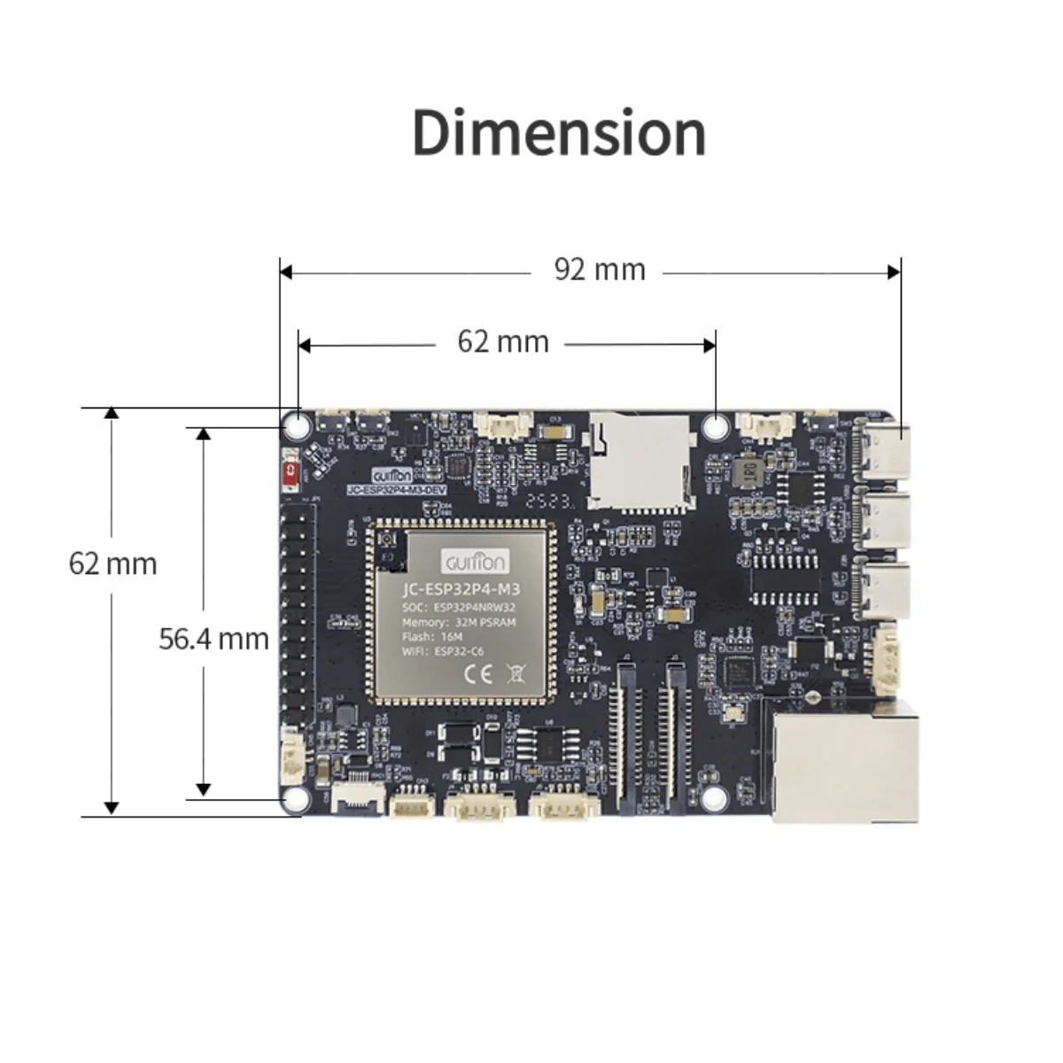 ESP32P4+ESP32-C6 開発ボード ESP32P4 開発ボード ESP32P4 スマートボード