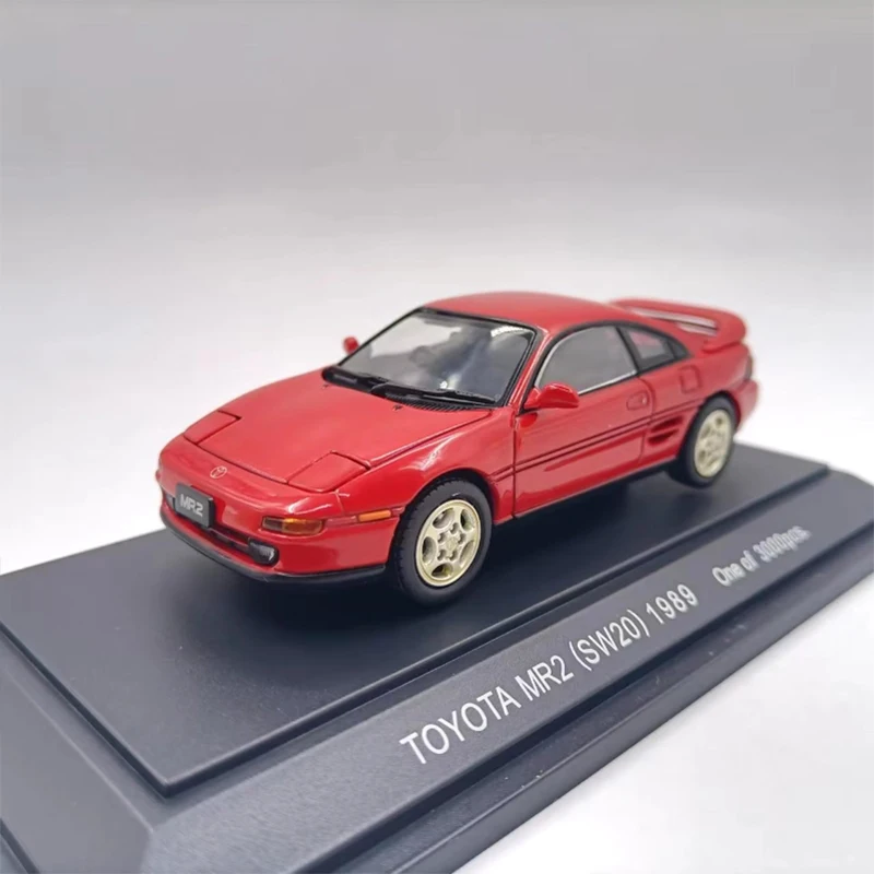 Diecast Original 1:43 Scale Toyota MR2（SW20）1989 Alloy Simulation Car Model Collection Decoration Toy Gift Souvenir Display