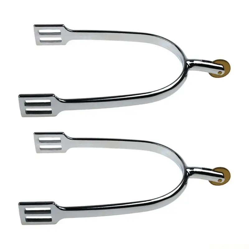 M5TC Espuelas estilo inglés resistentes a oxidación, aleaciones zinc, cuello 30 mm para ciclismo a caballo