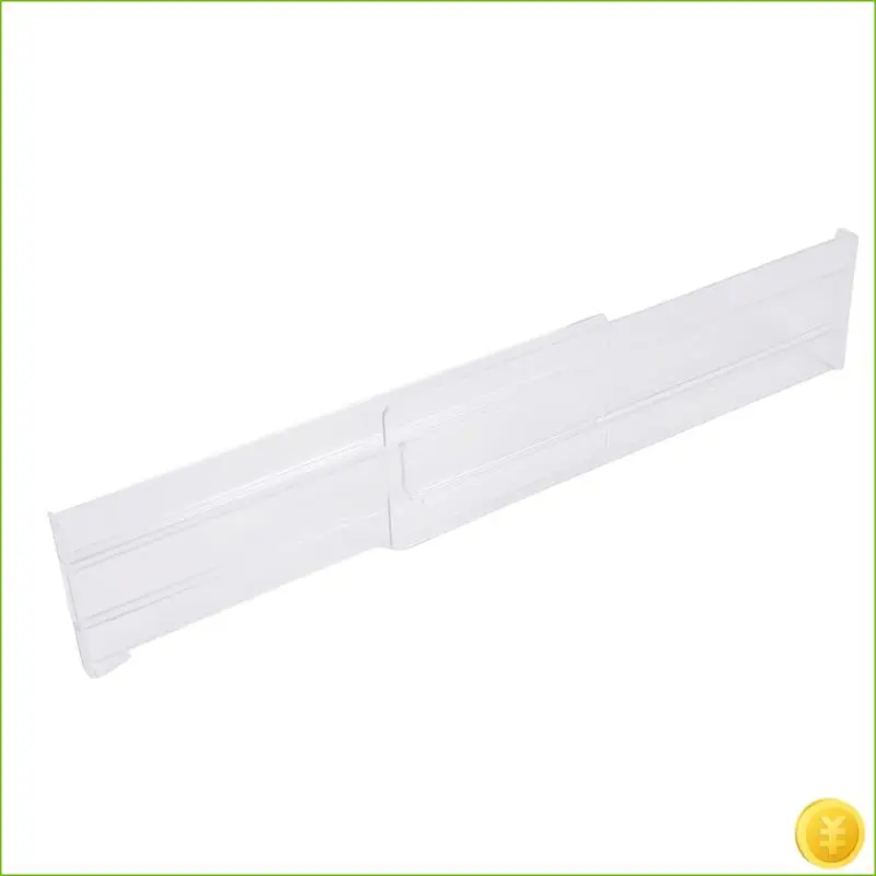 فواصل أدراج 8 عبوات، قابلة للتعديل 3.2 بوصة عالية قابلة للتوسيع من منظم أدراج المطبخ 11-20.6 بوصة، بلاستيك شفاف