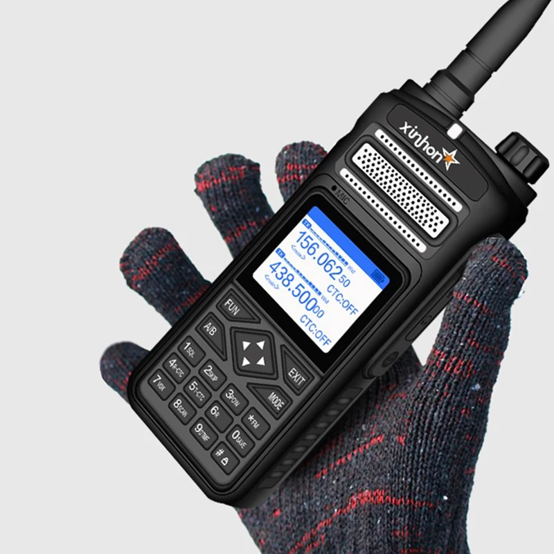 Guard Equipment Police Radio Long Distance Military Dual bands UHF and VHF Walkie Talkie 12W Two way Radio Waterproof XH-A91