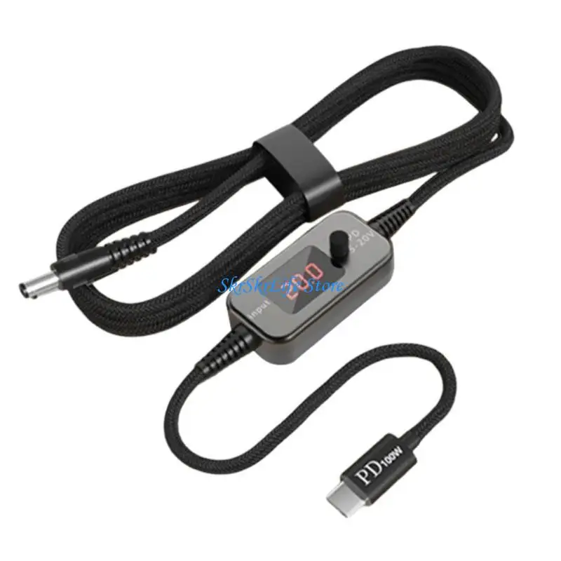 

E65E PD100W Тип C до DC5.5x2,5 мм Интеллектуальный дисплей Устанавливается