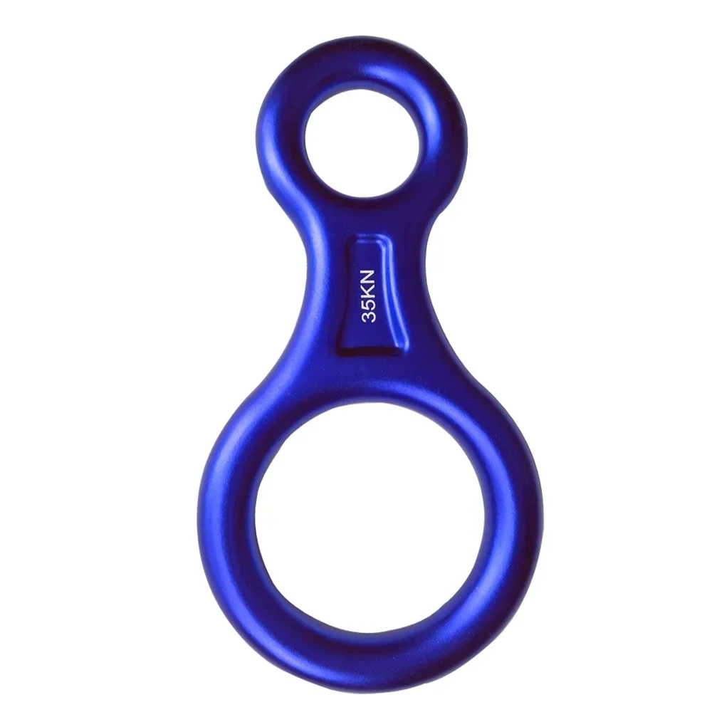 35KN Rigging Plate Figure 8 Shape Descender Rock Climbing Rappelling Belay Device Caving Rescue Canyoning