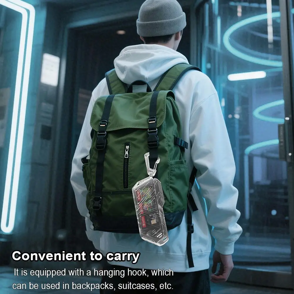 Transparent Game Card Case For Switch 2 OLED Lite Hard Shell Anti Scratch Holds Cartridges/Memory Cards Portable With 4 Lay F5D4