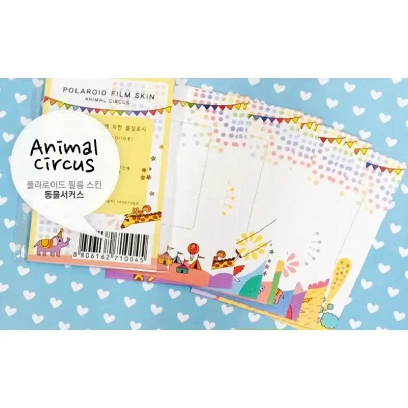 10 Pieces/set Kawaii Polaroid Circus Photo Frame Sticker Creative DIY Multifunction Note Deco Label