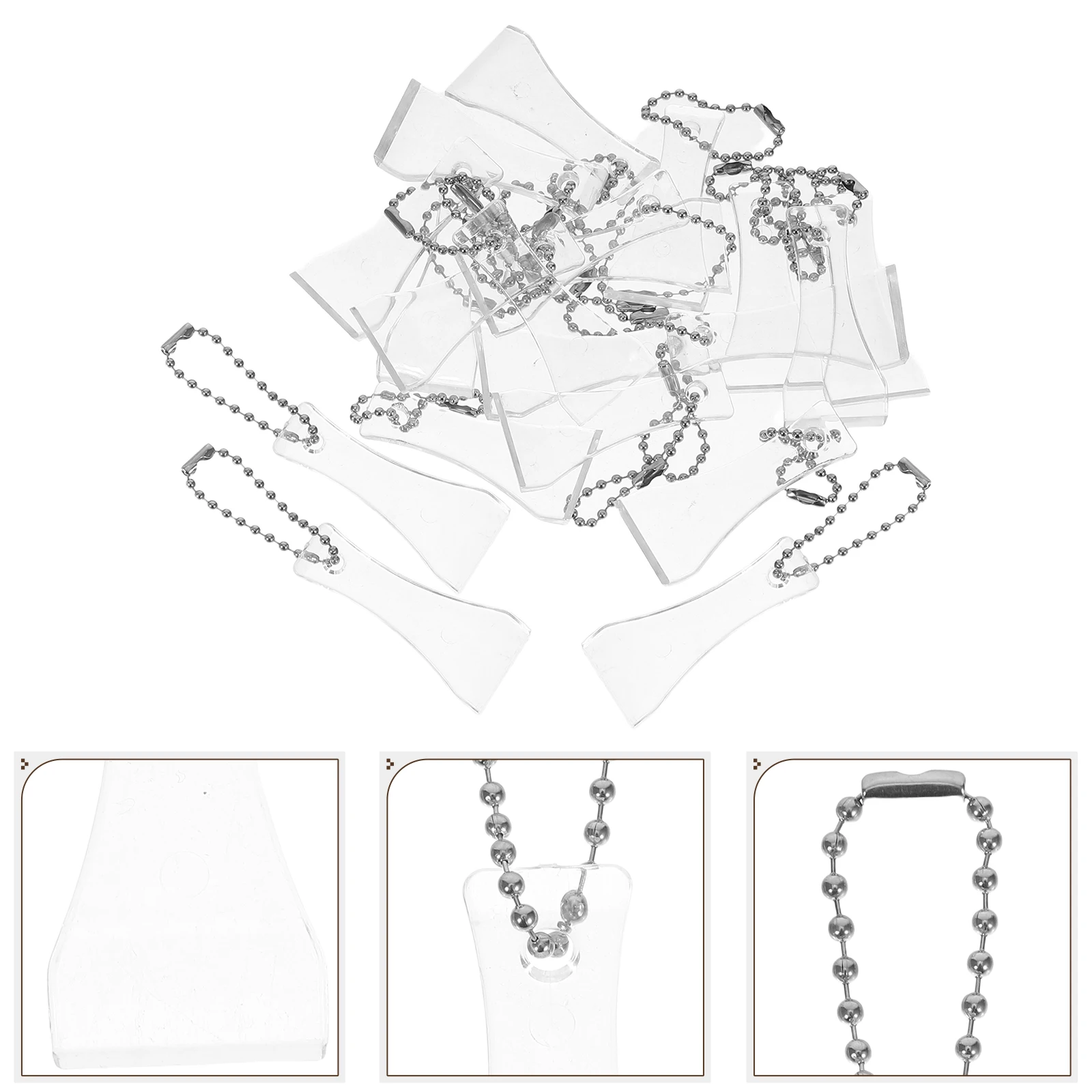 

20pcs Plastic Scratcher Keyring Tool Scoop Design Lotto Ticket Scratch Off Remover Portable Card Scraping Tool For Prize Draw