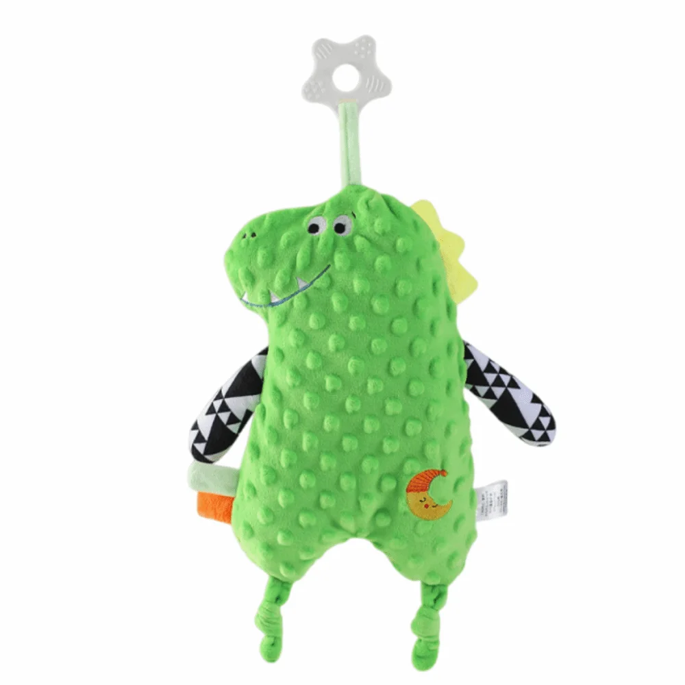 Fashion Lion Rabbit Baby Comforter Toy Cute Squeaky Baby Appease Doll Cartoon Interactive Toy Animal Stuffed Toys Girl Boy
