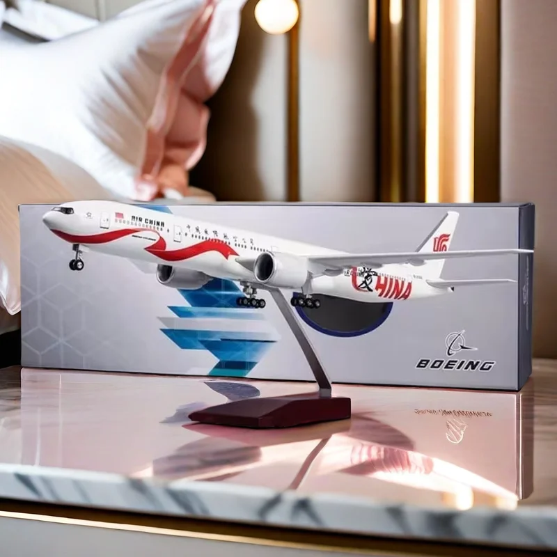 

47CM 1/157 Stand-up Airplane Aviation Boeing 777 B777 Dreamliner Aircraft Air China Airlines Model Plane Airliner Adult Display