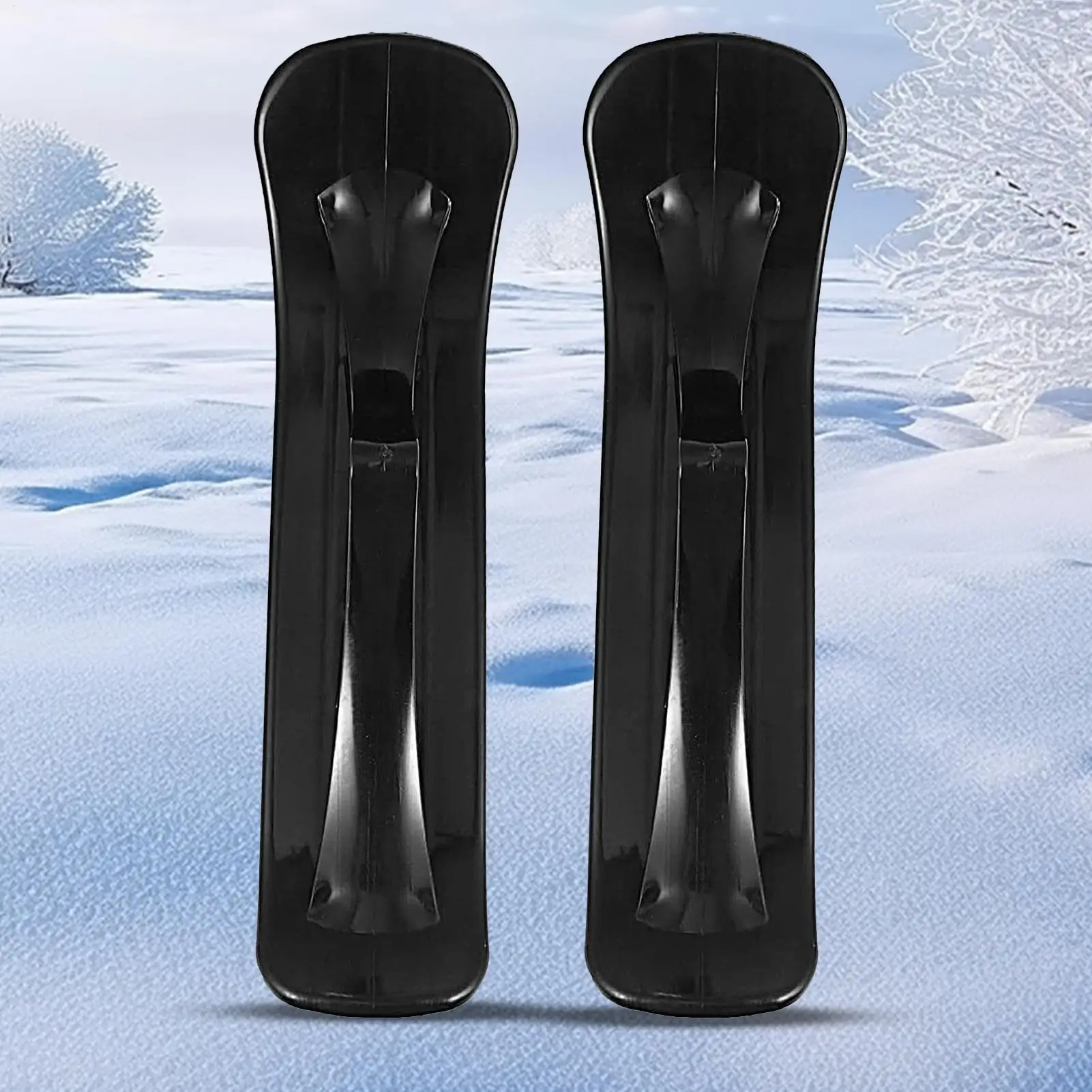 Ski Skate Board Conversion Kit 1 Pair Lightweight Ergonomic Winter Sports Sledge Snow Sled Ski Scooter Conversion Kit