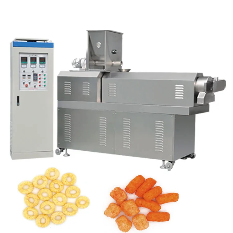 professional Small Investment Food Flavoring system chocolate puff snack processing line corn puff machine