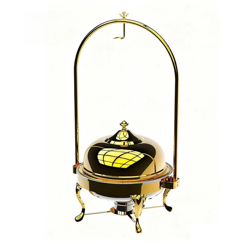 Commercial Catering Kitchenware Set Electric Hot Pot Tableware Buffet Display Heater Hot Pot
