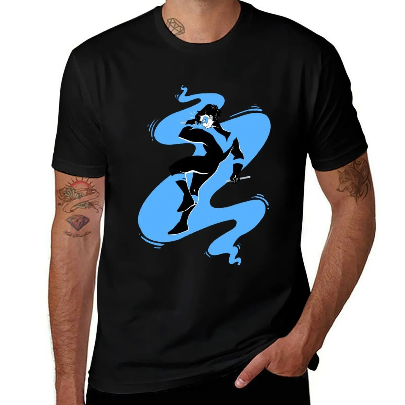 

Nightwing in Blue T-Shirt shirts graphic tee custom t-shirts anime men t shirts high quality
