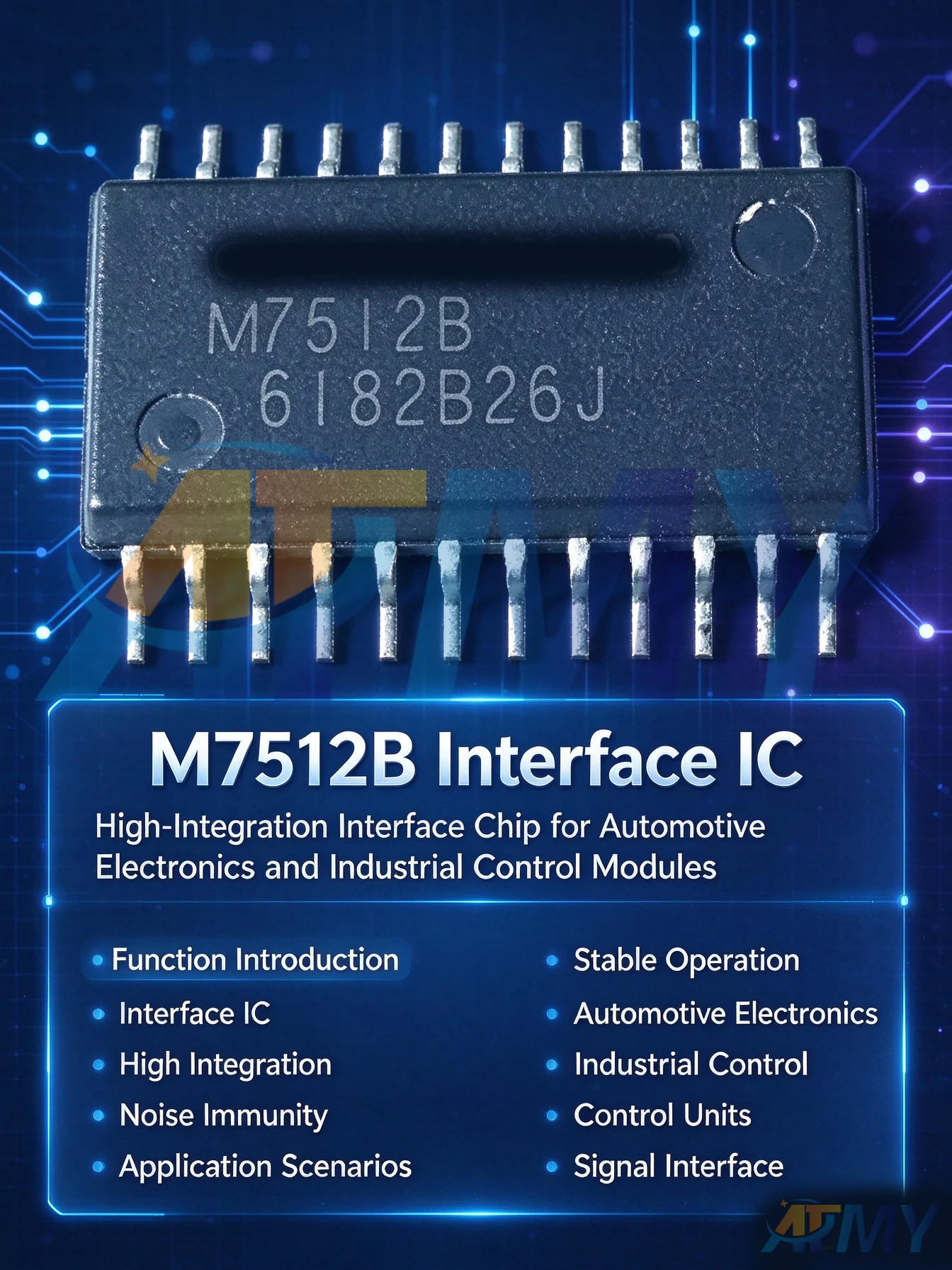 2piece M7512B MSM7512BGS-K Half-Duplex FSK Modem IC