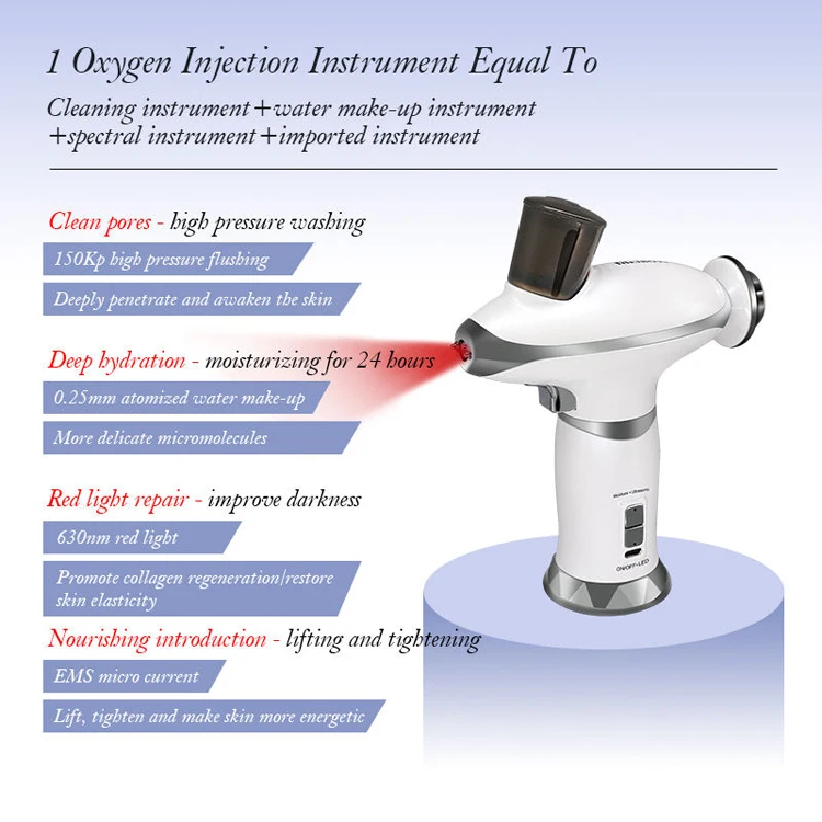 Oxygen Injection Instrument Household Beauty Instrument Portable High-pressure Spray Water Replenisher