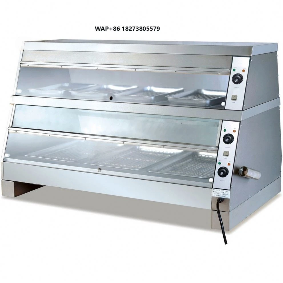 High Quality Kfc Countertop Electric Hot Food Display Warmer Showcase Display Cabinet