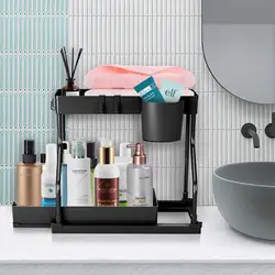 1PC Kitchen acceesories Bathroom accessories Storage organizer Under sink organizer Pull Out Shelf Spice rack organizer