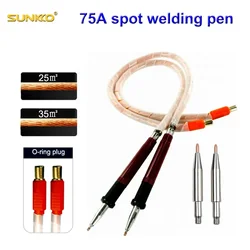 Spot Welding Pen 75A Split 25/35 Square Cable Can Be Selected Can Be Used For 801D 811A 801H Spot Welding Machine 75A electric