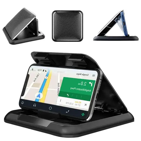 Carbon Fiber Dashboard Phone Holder for 3-7 inch Phones YNMIWEI