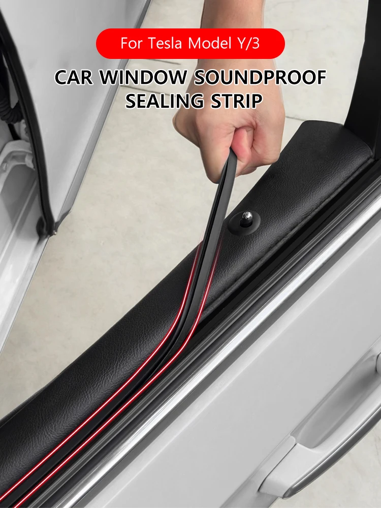 NovaAcc – bande d'étanchéité pour vitres de voiture, pour Tesla modèle Y Juniper 3 Highland 2021 – 2026, étanche à l'eau et à la poussière, isolation phonique