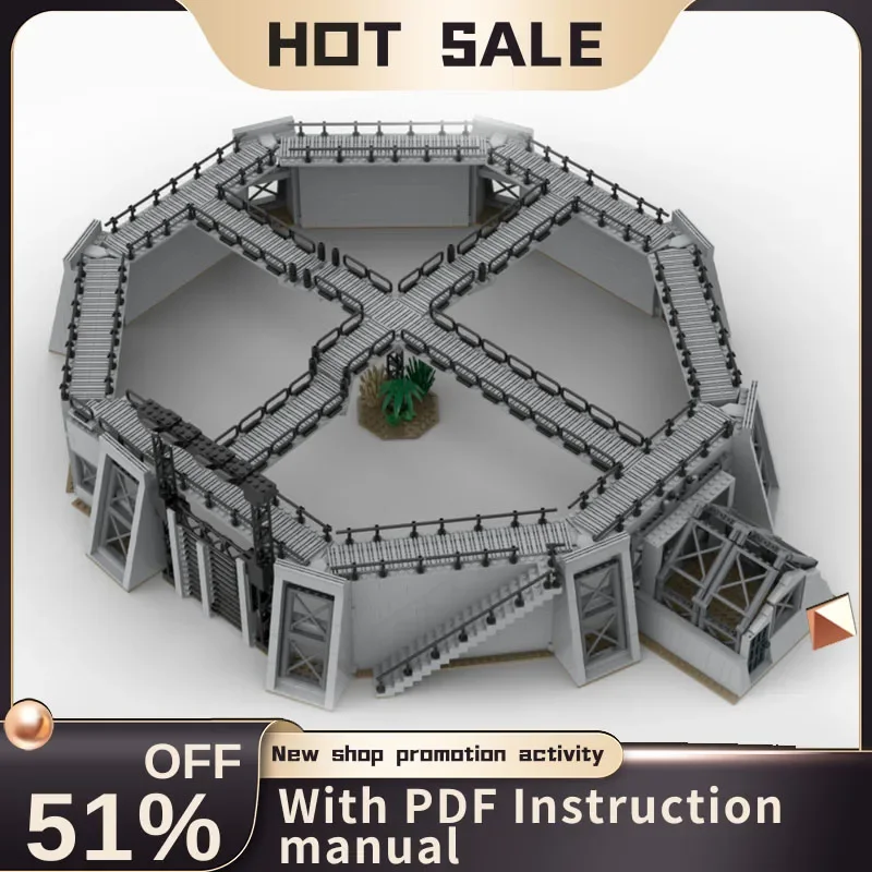 New 2120Pcs Hot Famous Jurassic Movie Series Moc Velociraptor Cage Model Custom Puzzle Diy Creative Ideas Kid Toy Birthday Gift