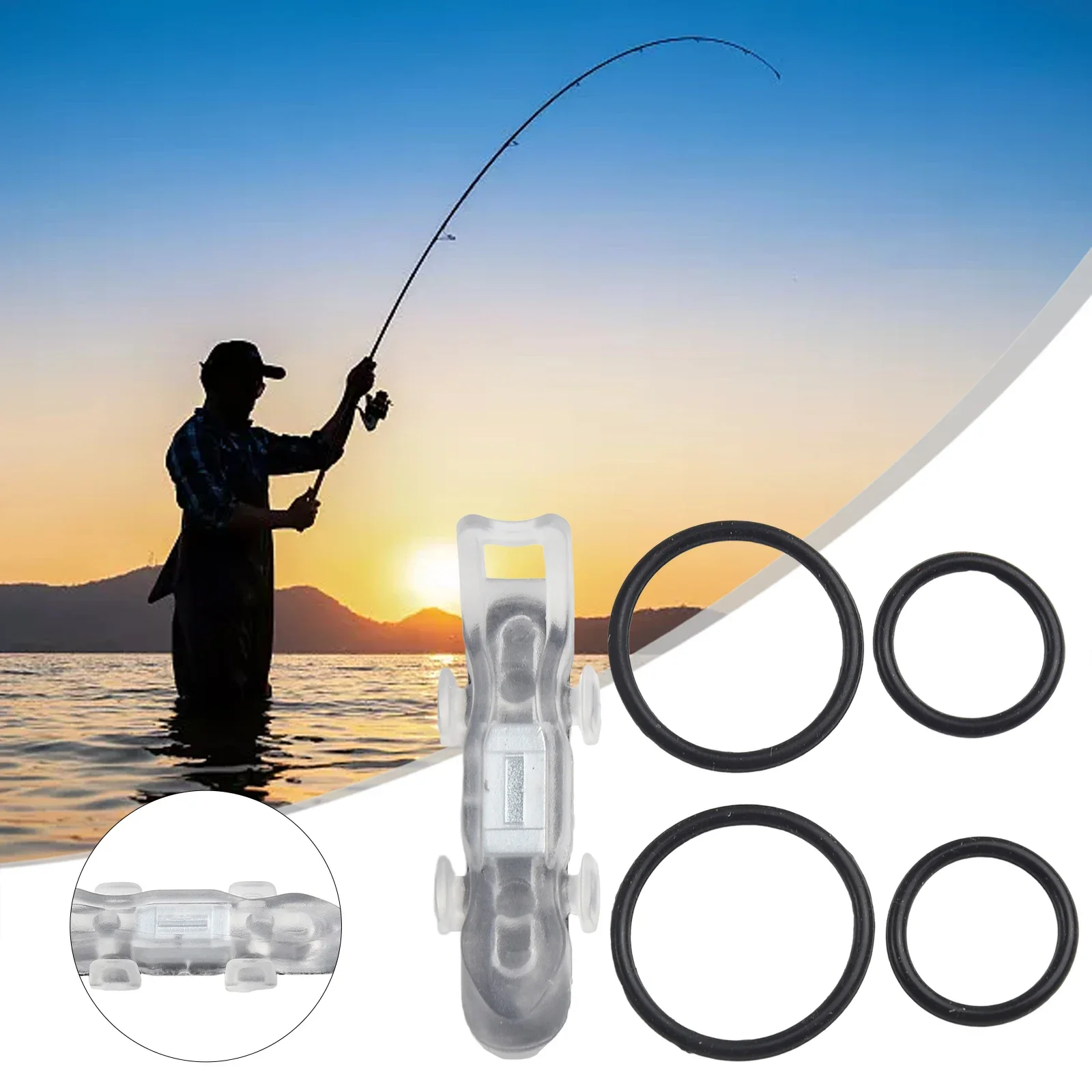 

Magnetic Bait Hanger Non-Slip Rubber Pad Fast-Action Secure And Firm Installation Lightweight Fishing Accessories