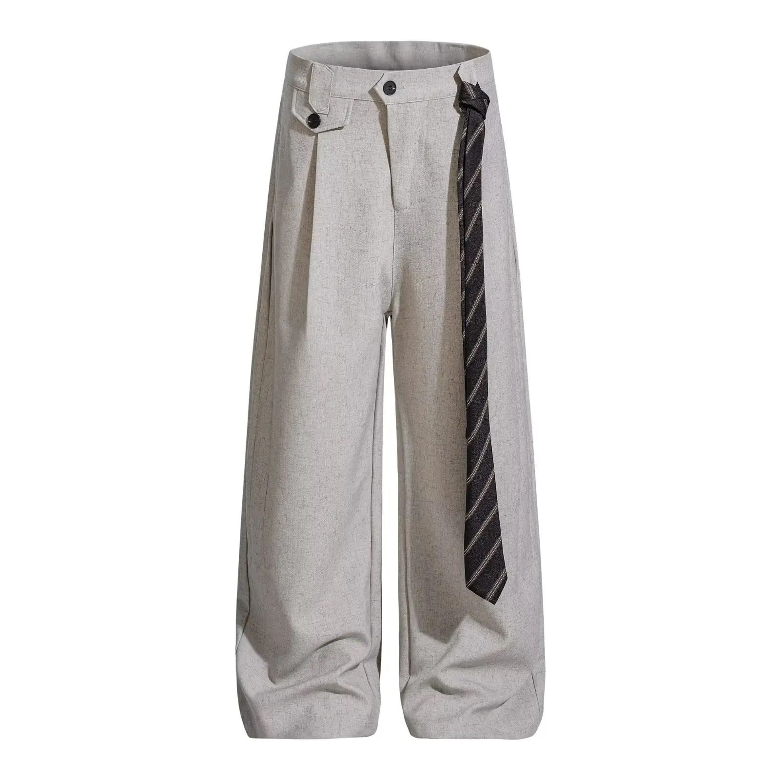 

Модные повседневные брюки в стиле Харадзюку, плиссированные, художественные, трендовые, простые, в японском стиле, новые, в складку, из смесового хлопка