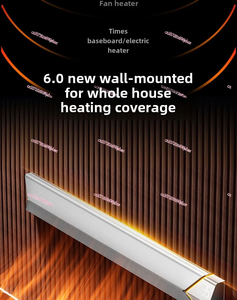 Wall-mounted Whole House Heater, Indoor Electric Heater for Household Large Area Heaters in Winter