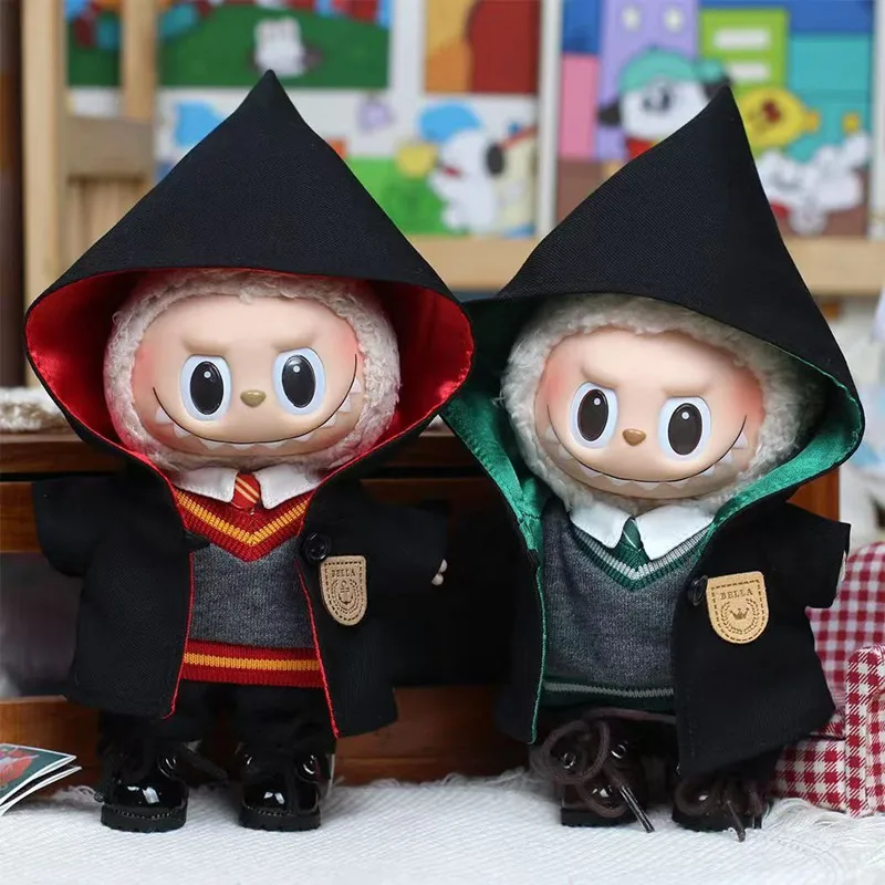 

Одежда Labubu 17 см, аксессуары для кукол Pop Mart, одежда для кукол, школьная форма Hog Warts ﻿