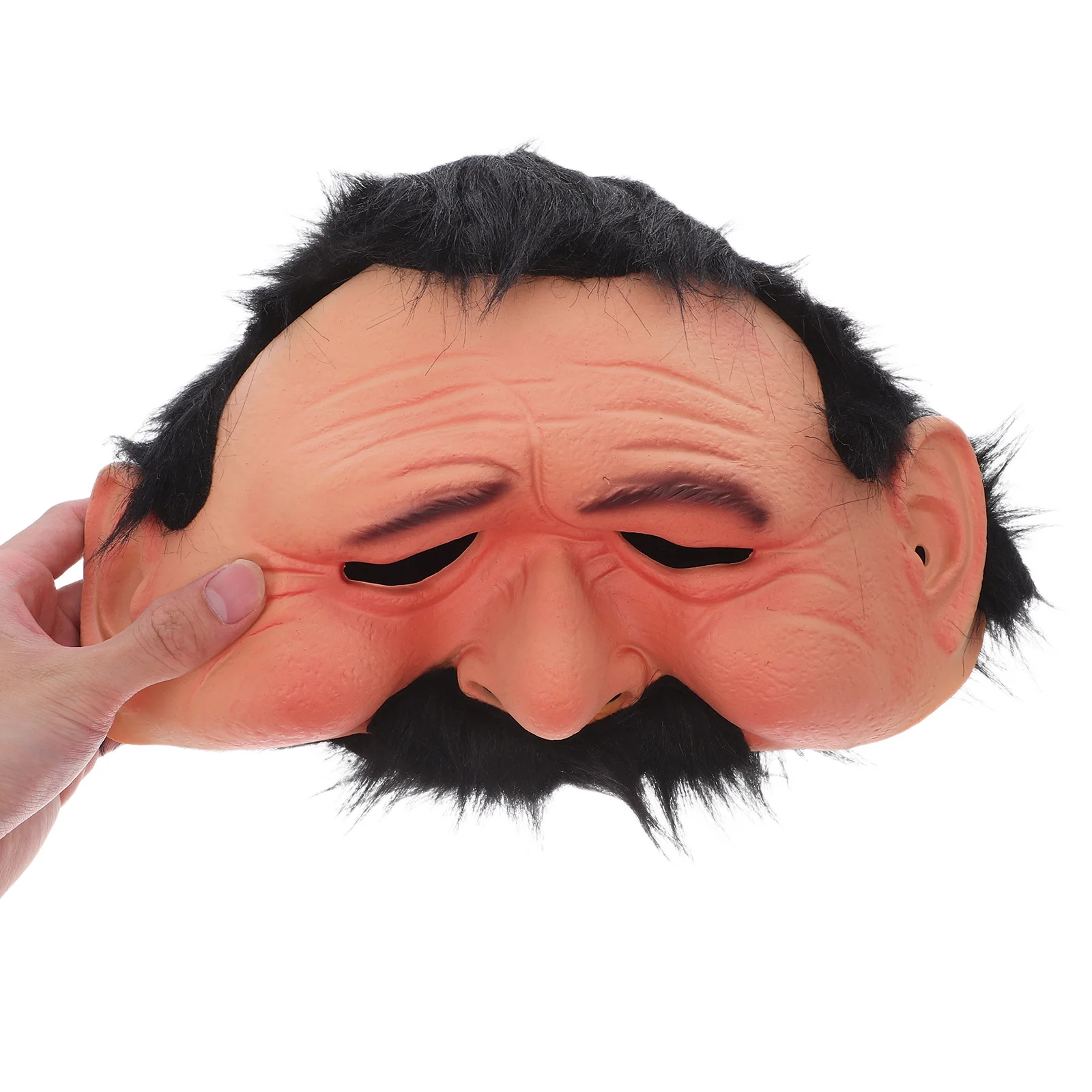 

Old Man Face Headshot Carnival Masks Prom Halloween Emulsion Elderly Cosplay Prop Grandpa