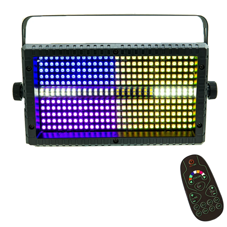 60W Mni LED Strobe RGB 3in1 8 Partition +White 8000K 4Partition DMX Super Bright Dj Wash Bar Strobe Stage Lighting Effects