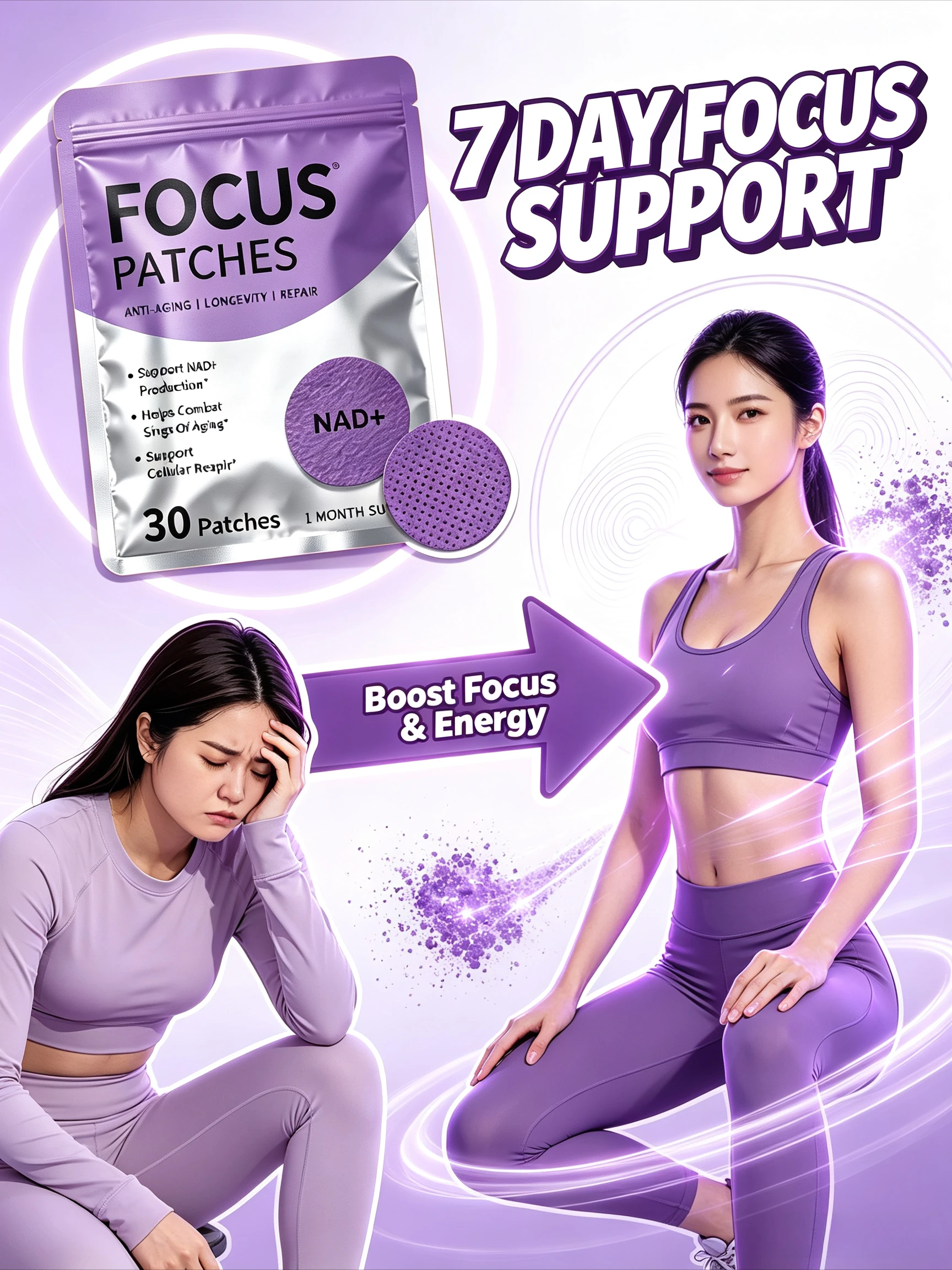 2026 30PCS Body Support Patch Easy To Use Daily Care Sticker Help Maintain Focus Weight Management, Body Care Patches
