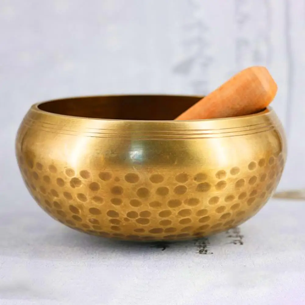 Meditation Singing Bowl Set Alloy Sound Bowl With Wooden Strikers Cushion Healing Sound Bowl For Mindfulness Yoga Meditation