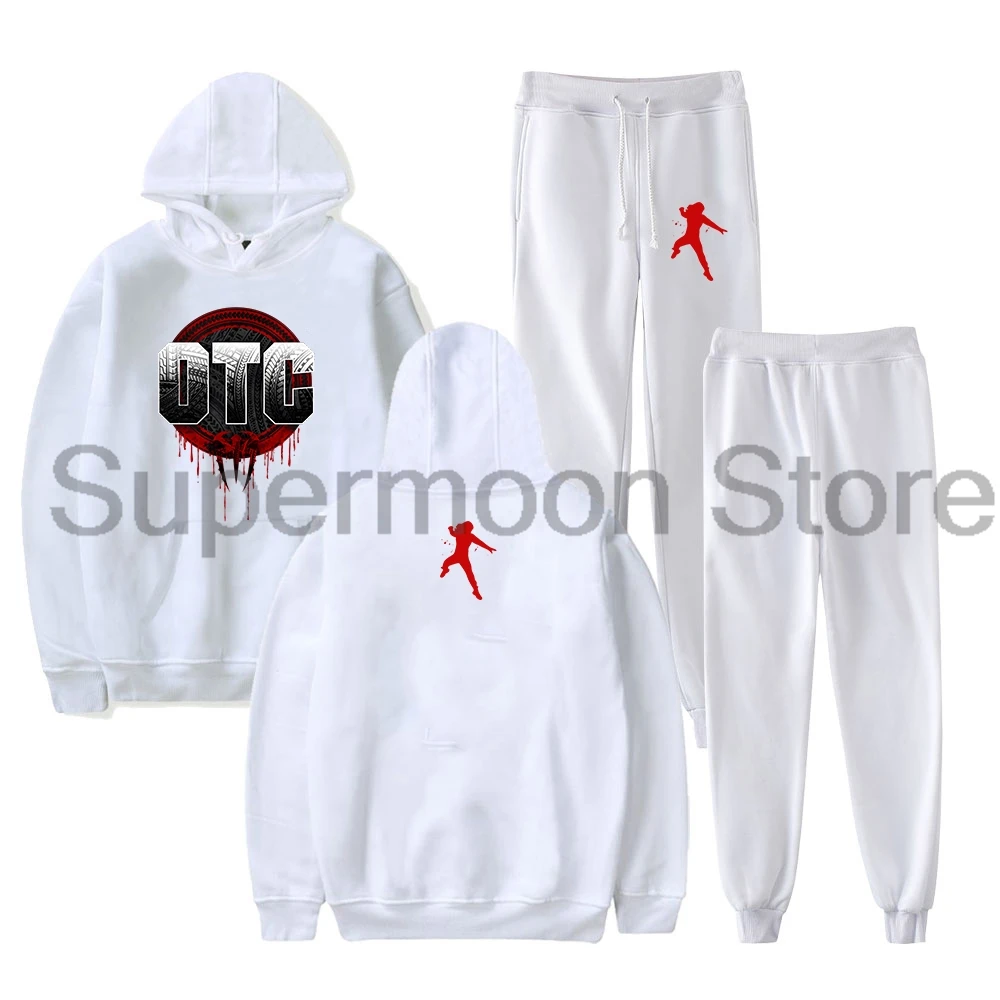 Roman Reigns OTC Merch Pullover Hoodies Jogger Pants Two Piece Set Sweatshirts+Sweatpants Women Men's Set