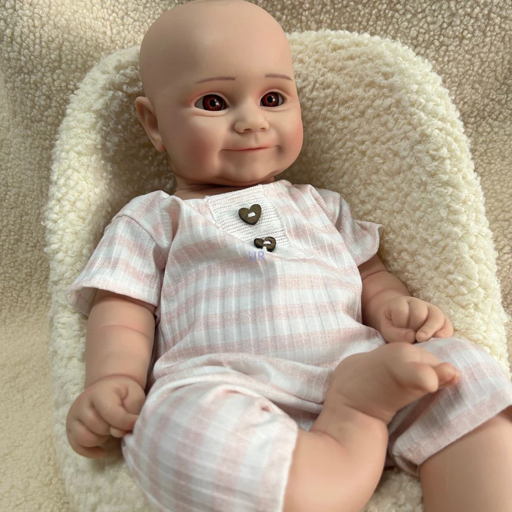 20 Inch Full Silicone Reborn Baby Handmade Newborn Girl Floppy Doll Maddie Xmas Gift Easter Kits Artist Collectibles